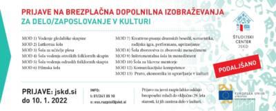 Pridobivanje dodatnih znanj za mlade na področju kulturnih dejavnosti v okviru JSKD 1
